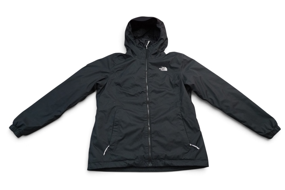 The North Face DryVent Jacket Womens Large Black Hooded Insulated Waterproof